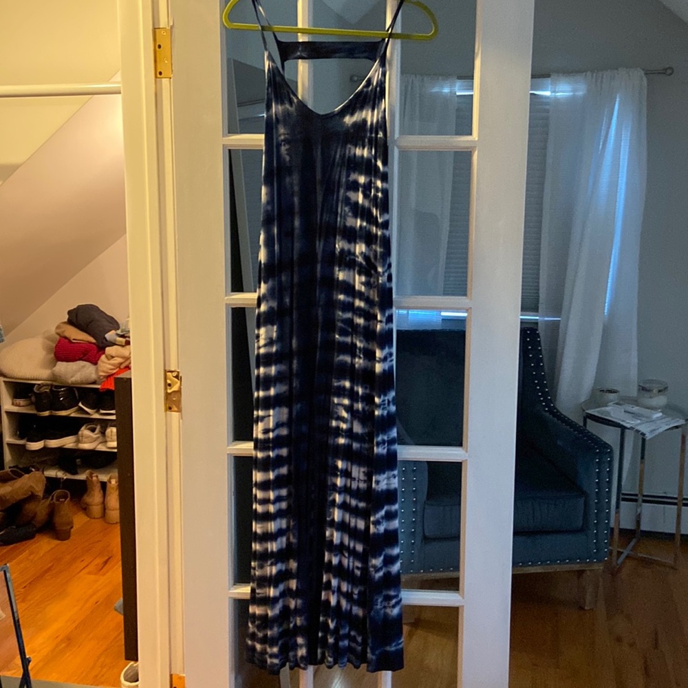 Navy TieDye Maxi Dress